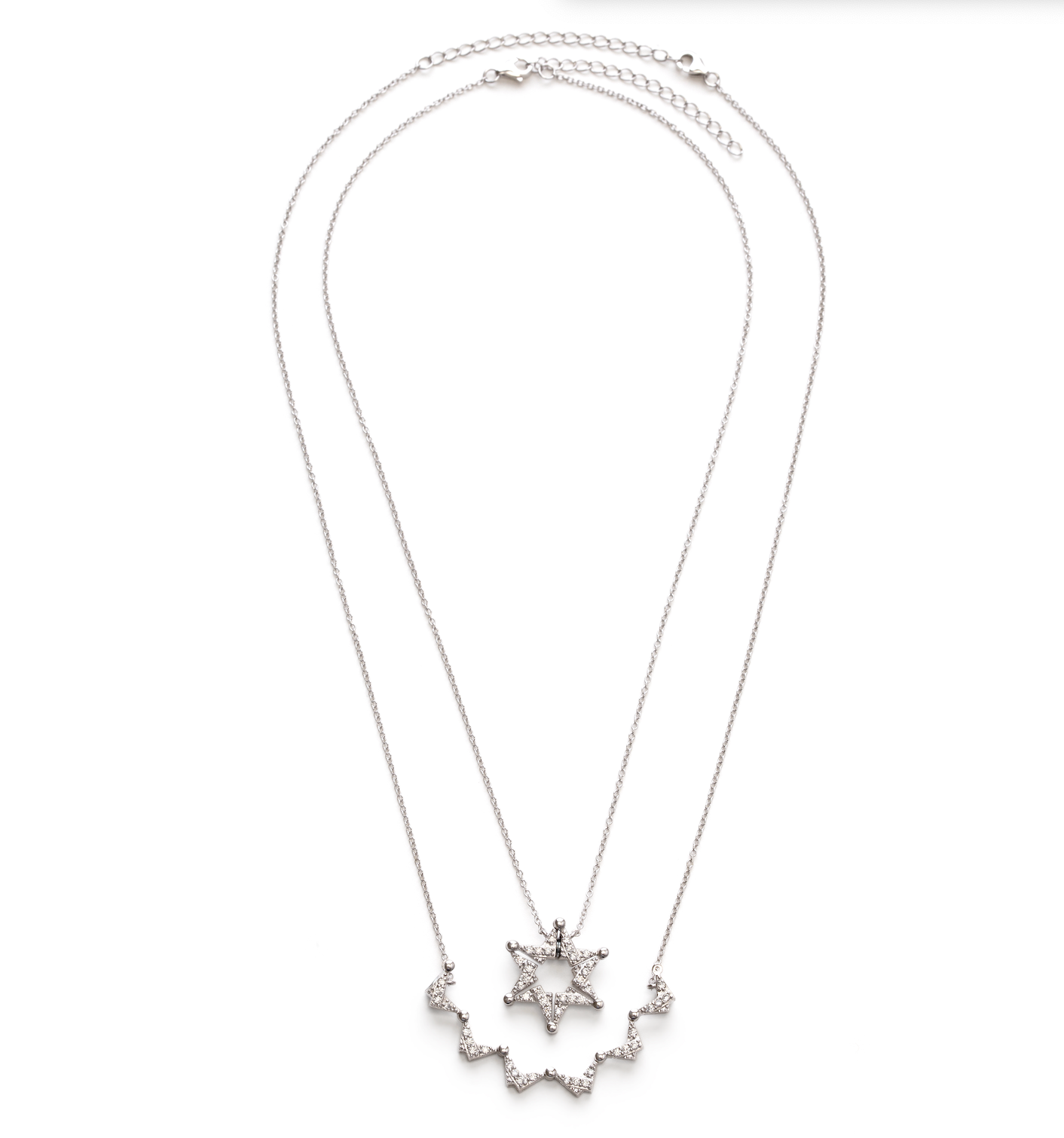 Butterfly Star of David Necklace