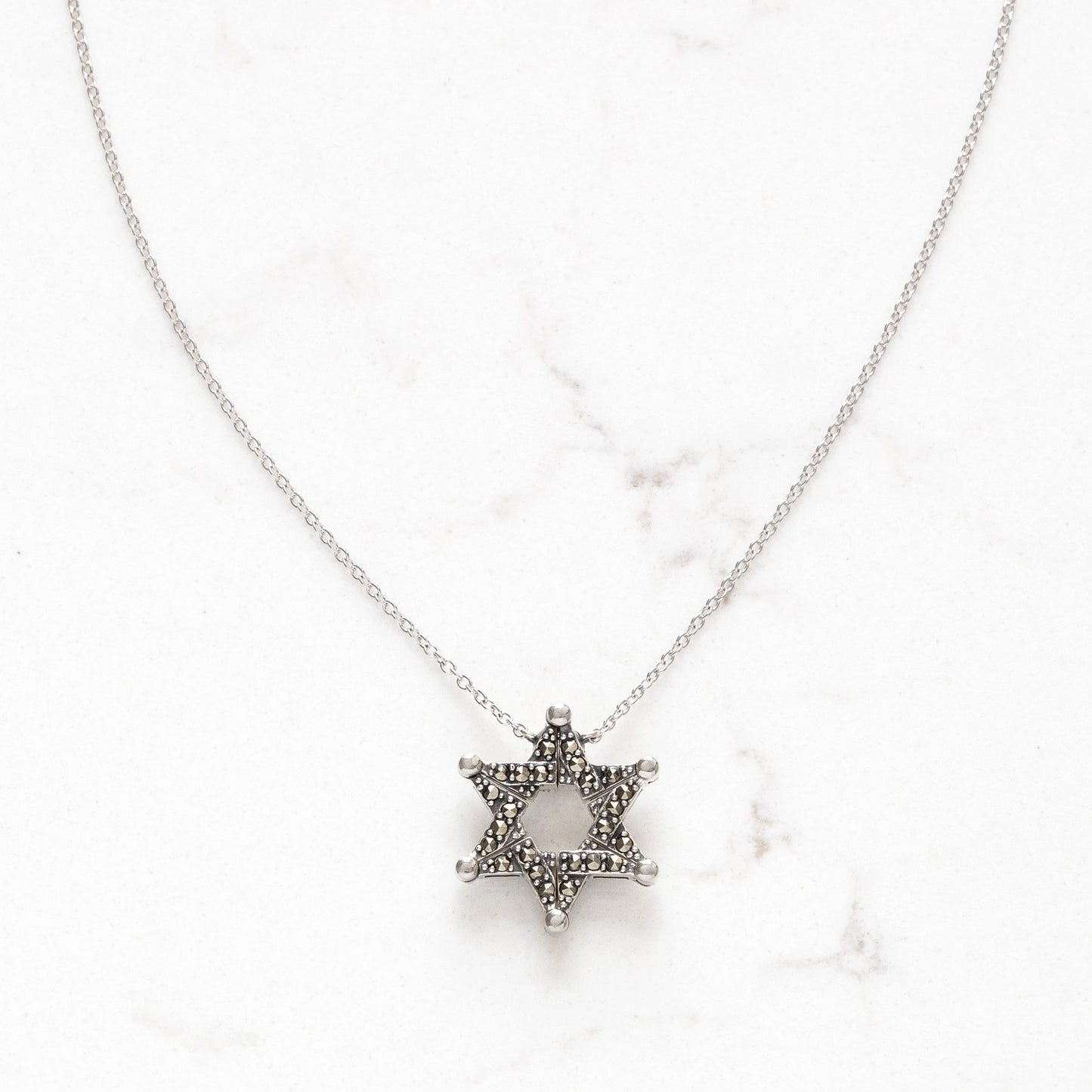 Butterfly Star of David Necklace