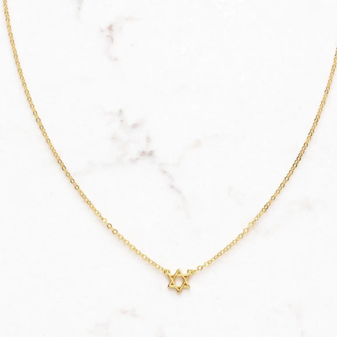 Teeny Tiny Star of David Necklace