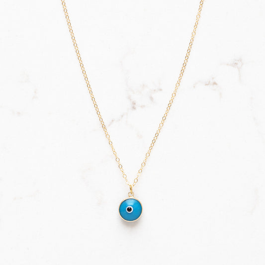 Glass Evil Eye Necklace